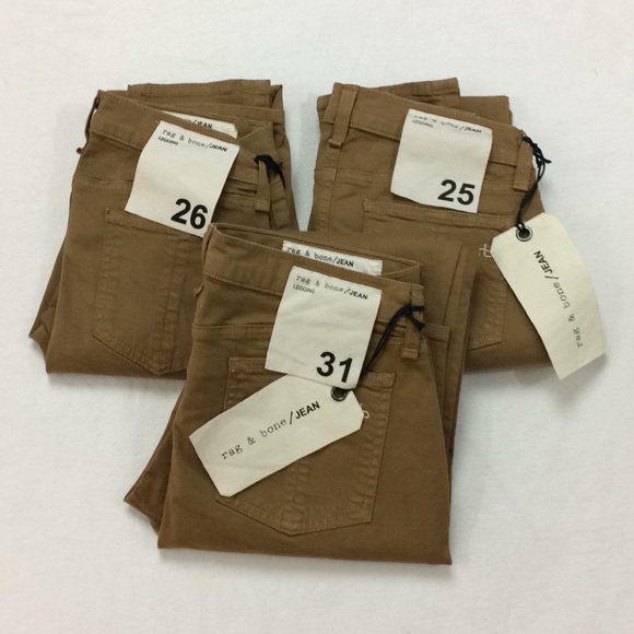 rag & bone Denim - NWT Rag & Bone Brown Stretch Skinny Jeans